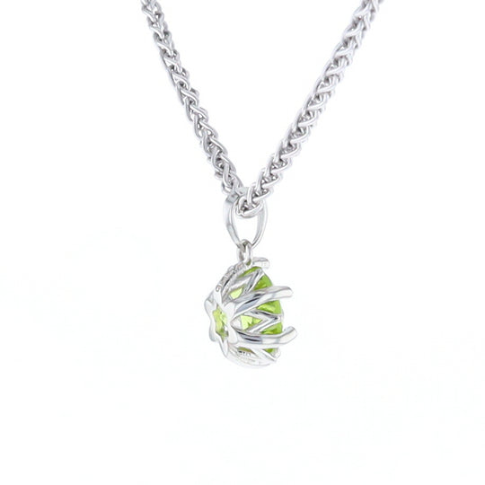 Solitaire Peridot Tulip Pendant