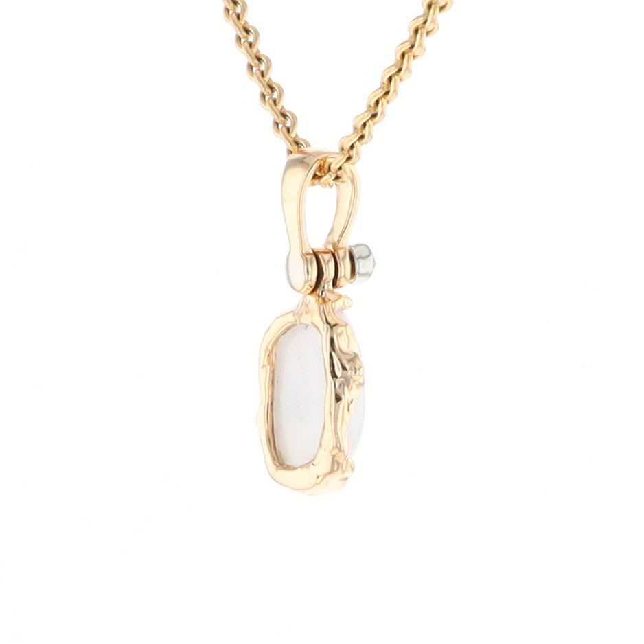 Gold Quartz Freeform Pendant (G2)