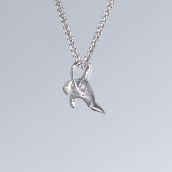 Opal Pendant Inlaid Realistic Orca Killer Whale Design