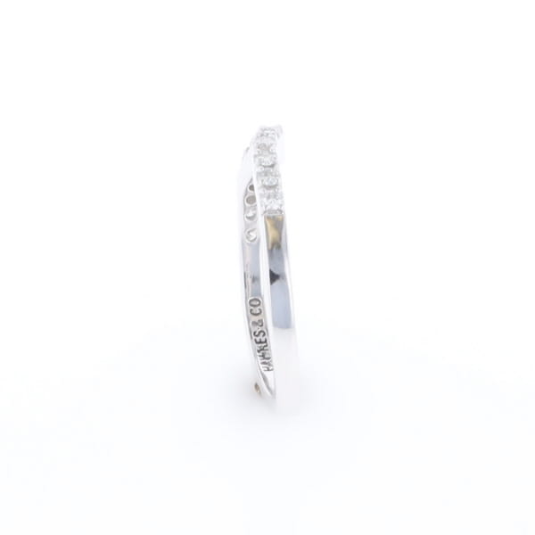 Diamond Contour Wedding Band
