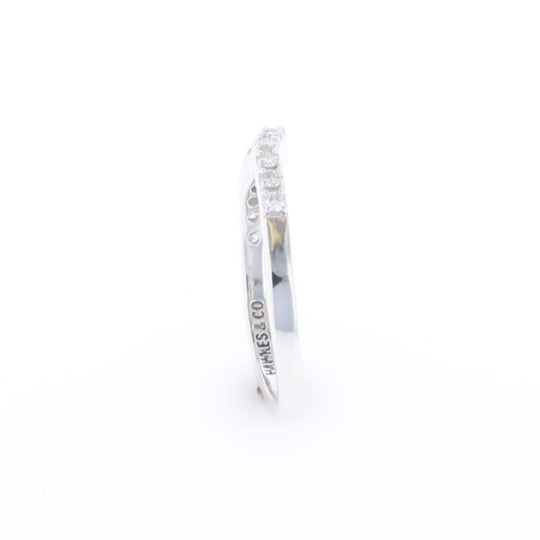 Diamond Contour Wedding Band