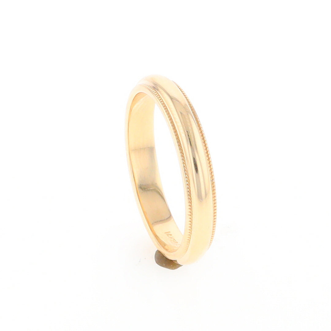 Milgrain Standard Fit Wedding Band