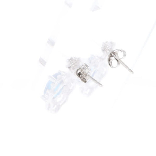 London Blue Topaz in Filigree Setting Dangle Earrings