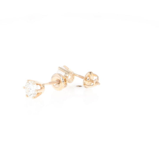 1.1ct 6-Prong Round Diamond Solitaire Studs