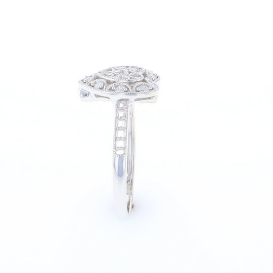 Open Heart Filigree Ring