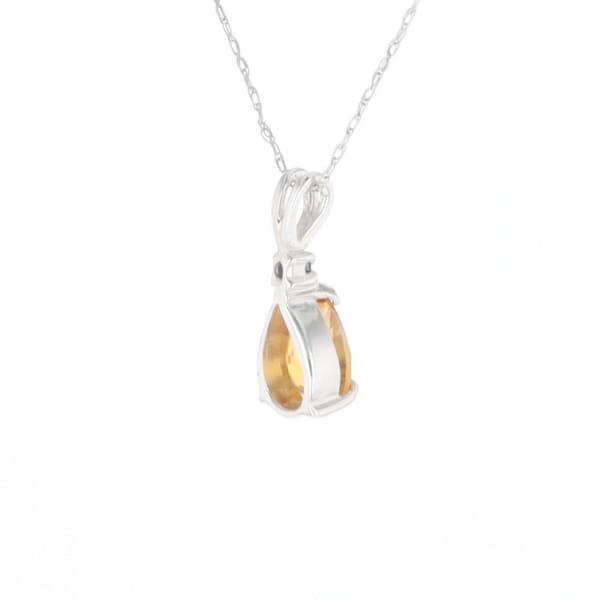 Citrine Pear Pendant