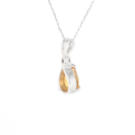 Citrine Pear Pendant