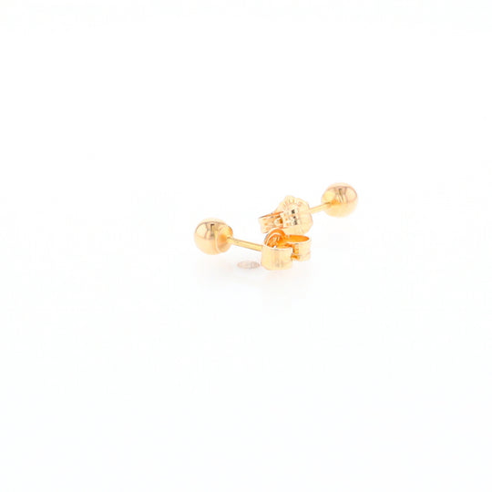 Gold Ball Stud Earrings