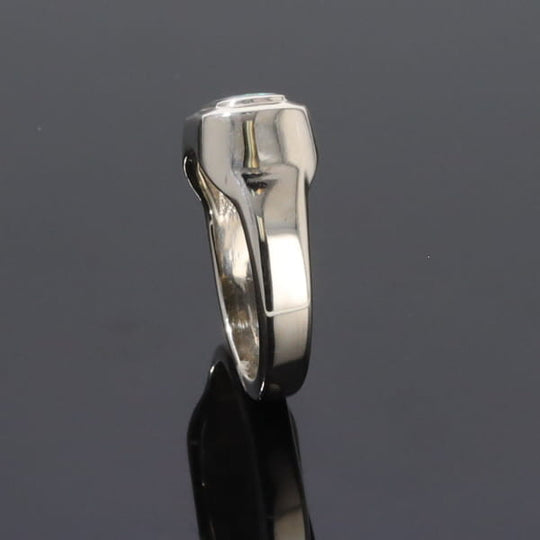 Opal Rings Rectangle Inlaid Design Lady's Ring