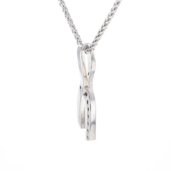 Pink Sapphire Breast Cancer Ribbon Pendant