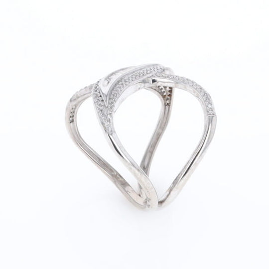Dramatic Bypass Diamond Ring