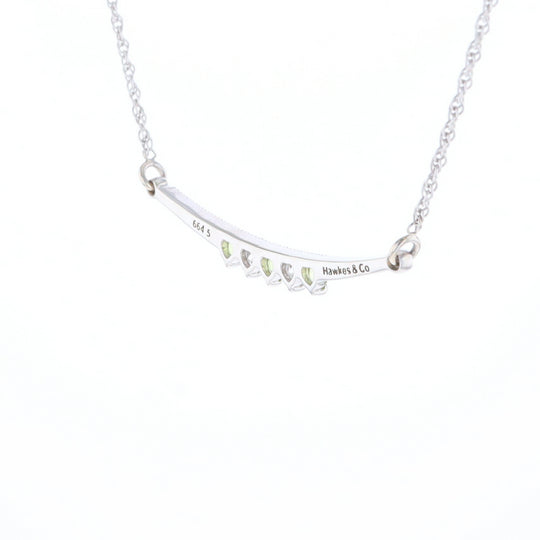 Peridot & Diamond Mother's Necklace