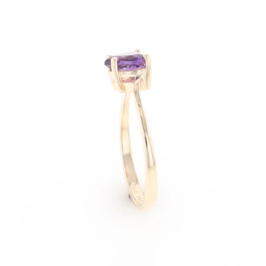 Heart Amethyst Ring