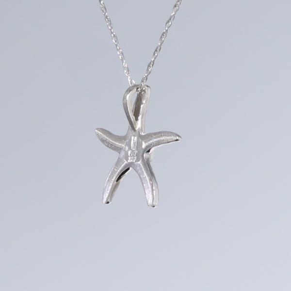 Opal Pendant Inlaid Realistic Star Fish Design