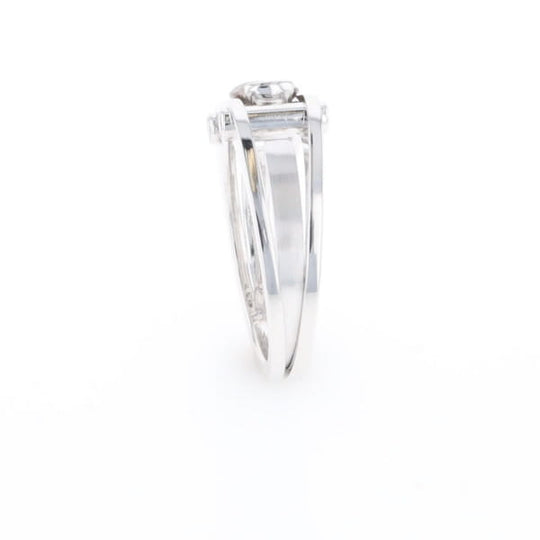 Men's Contemporary White Gold Industrial Brown Diamond Ring