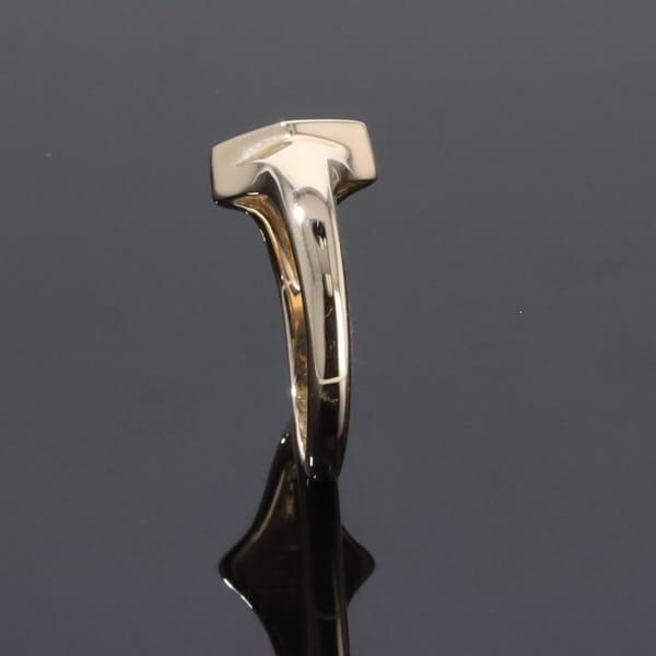 Opal Rings Diamond Shape Inlaid Design