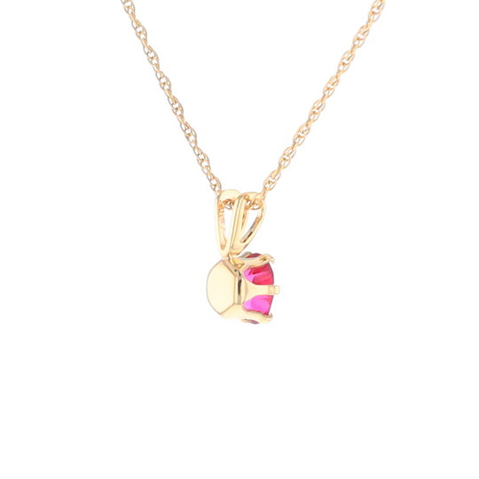 Spinel Solitaire Pendant