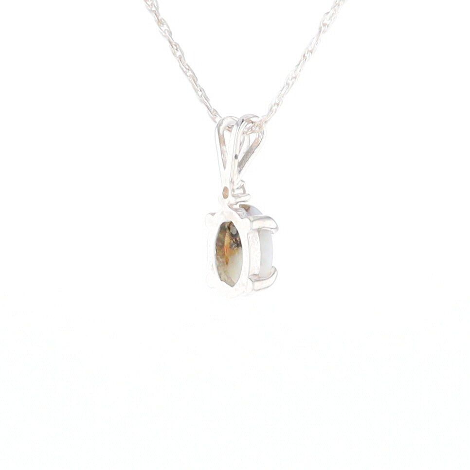 Gold Quartz Cabochon Necklace