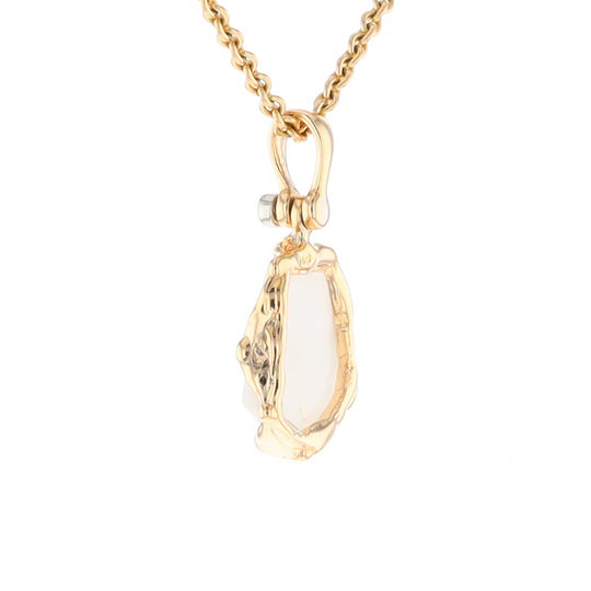 Gold Quartz Freeform Pendant  (G2)