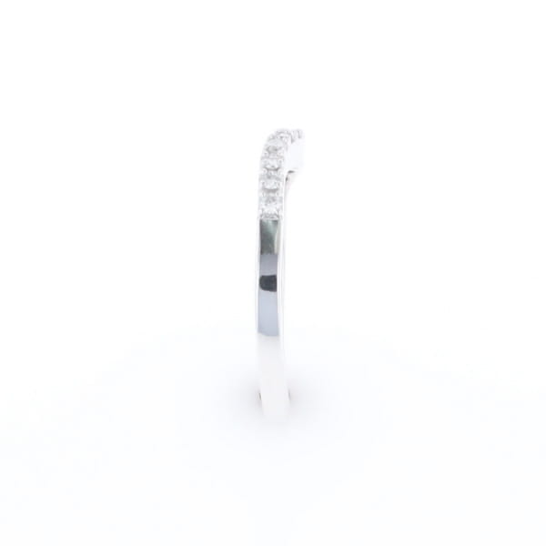 Diamond Contour Wedding Band