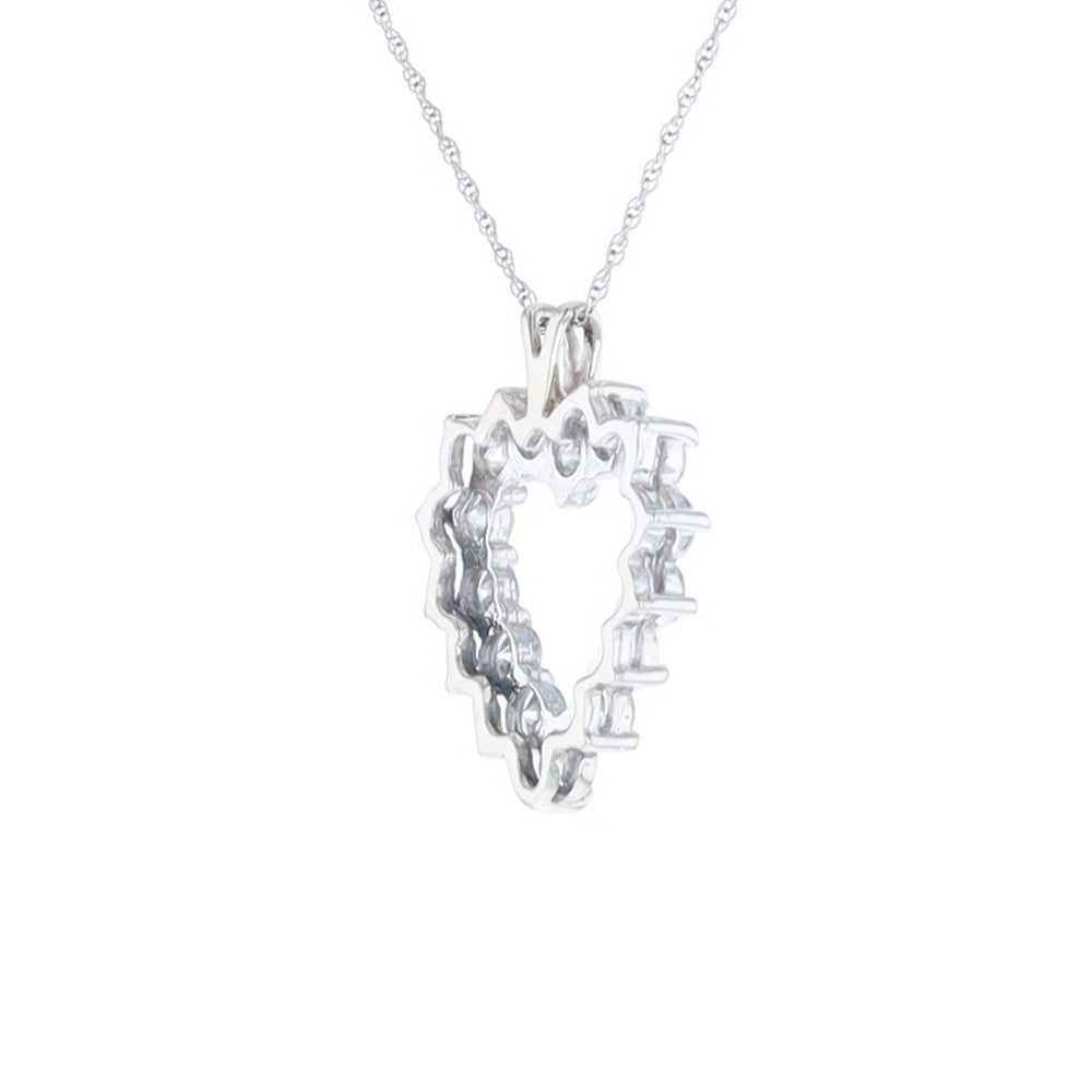 Open Heart Diamond Pendant