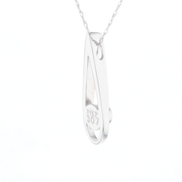 Open Teardrop Round Onyx Inlaid Pendant