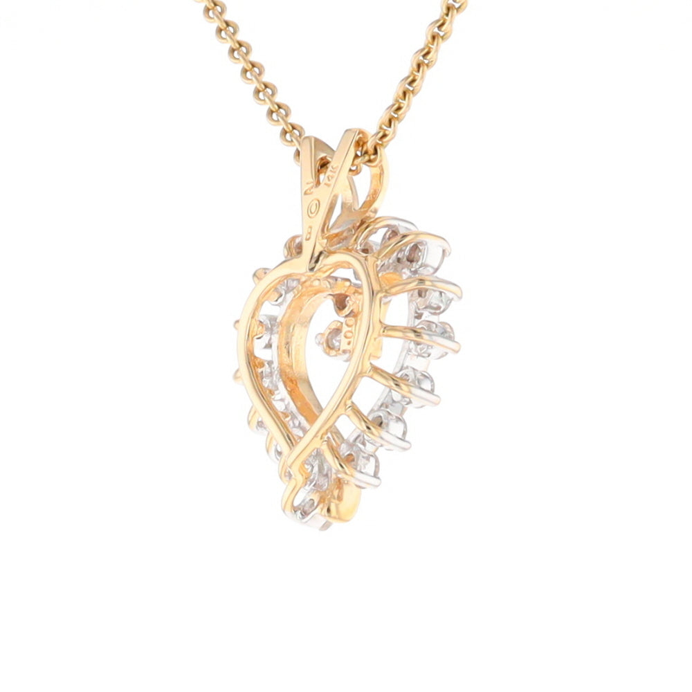 Open Heart Diamond Pendant