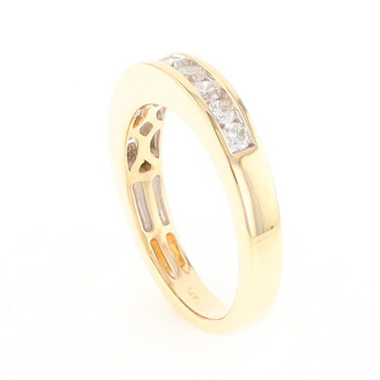 Channel Set Diamond Wedding Band in 14K Gold