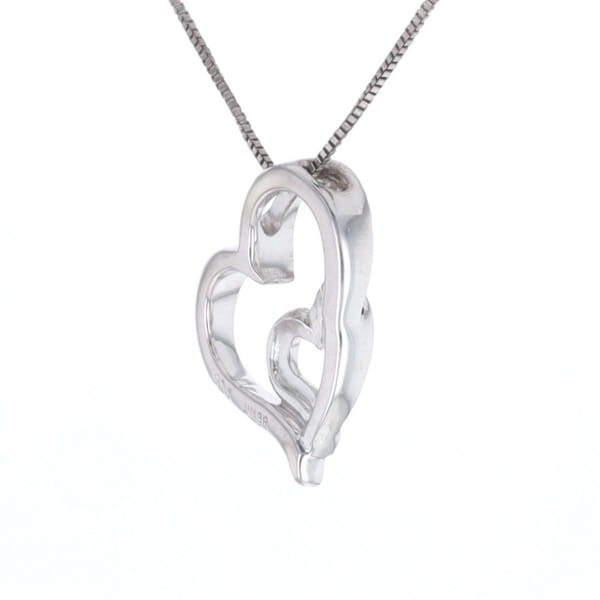 Double Heart Diamond Necklace