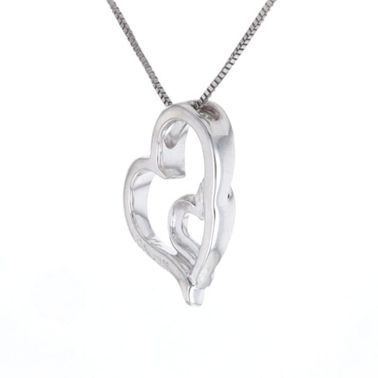 Double Heart Diamond Necklace