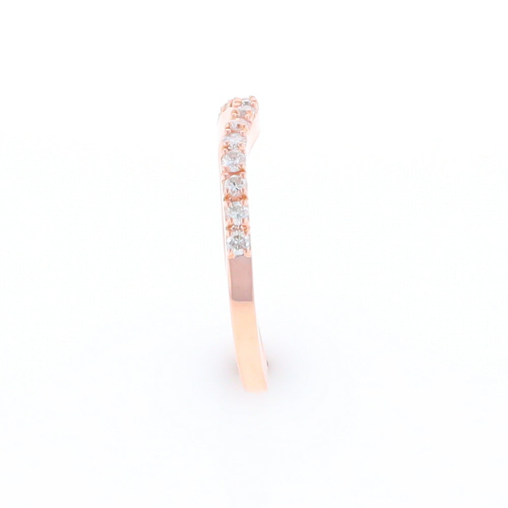 Rose Gold Diamond Wedding Band