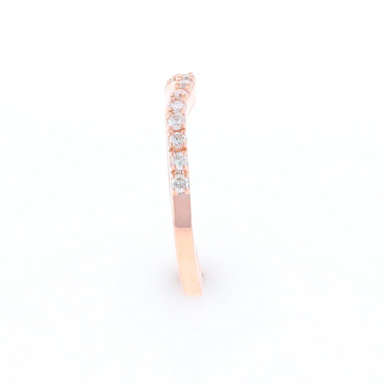 Rose Gold Diamond Wedding Band