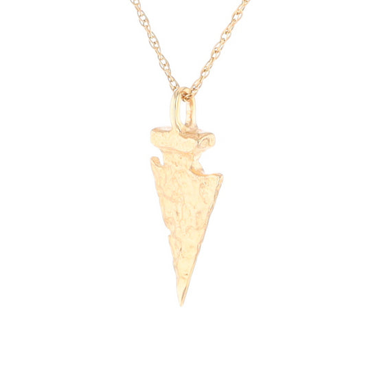 Gold Arrowhead Pendant