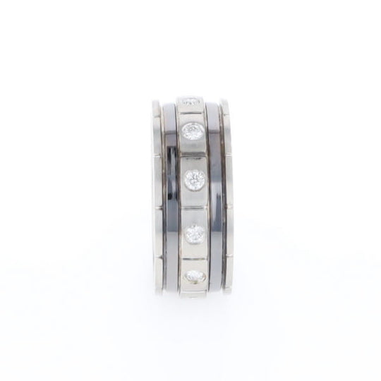 Contemporary Men's Comfort Fit Wedding Band With Diamonds