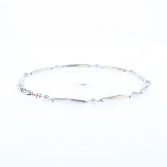 Elongated Link Diamond Bracelet