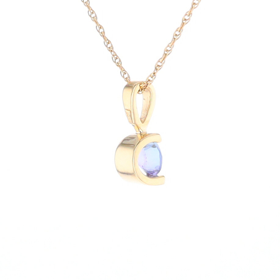 Solitaire Tanzanite Pendant