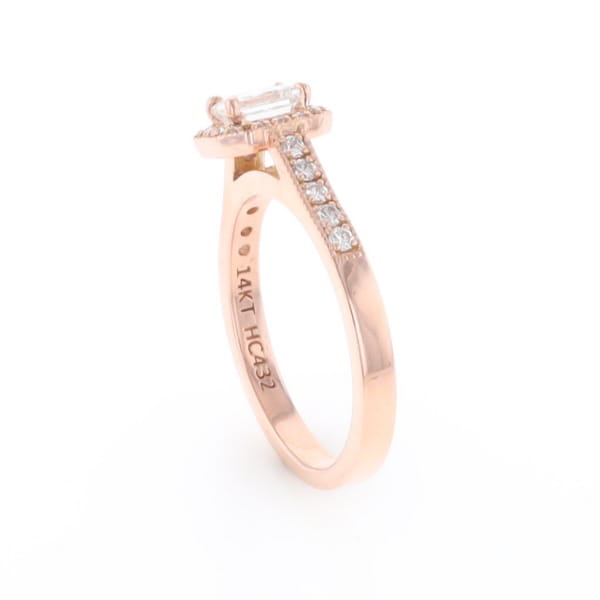 Princess Cut Diamond Halo Ring