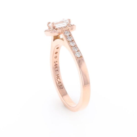 Princess Cut Diamond Halo Ring