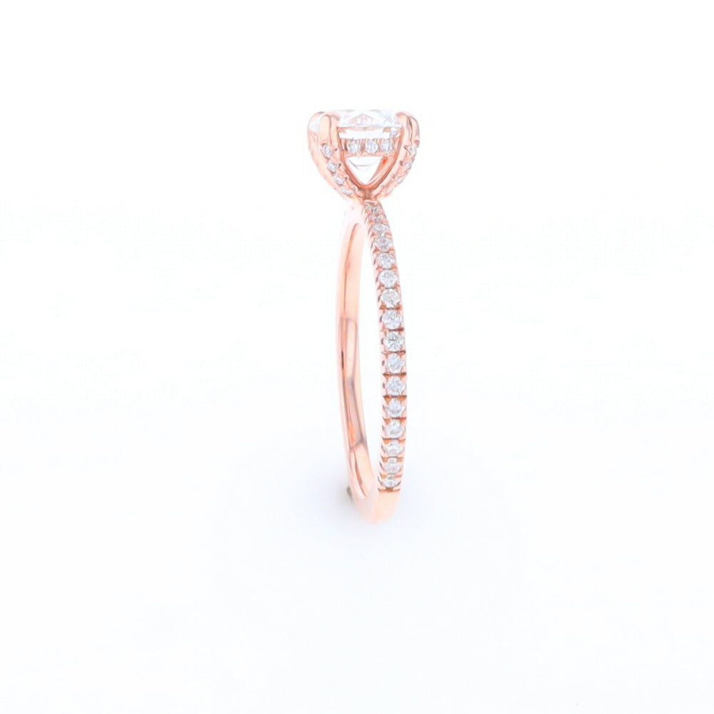 Rose Gold Lab Grown Diamond Engagement Ring