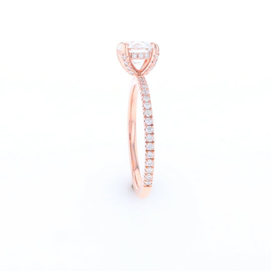 Rose Gold Lab Grown Diamond Engagement Ring