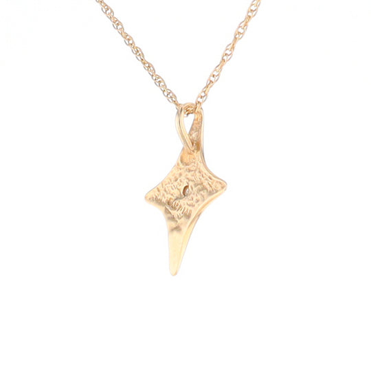 North Star Pendant Diamond Solitaire