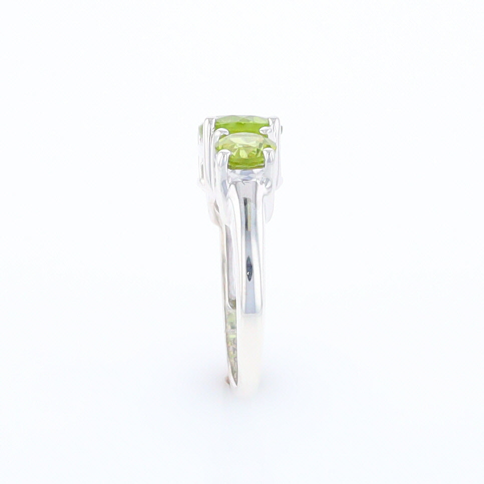 Three Peridot Ring