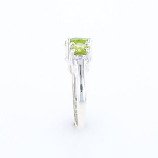 Three Peridot Ring