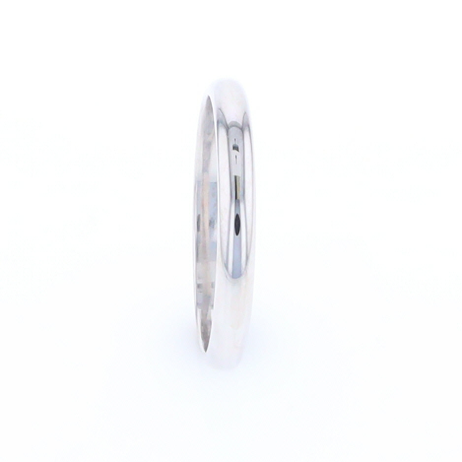 White Gold Standard Fit Wedding Band