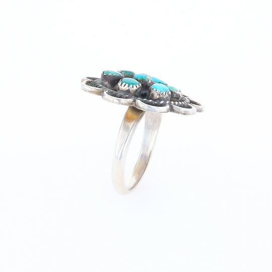 Turquoise Flower Ring