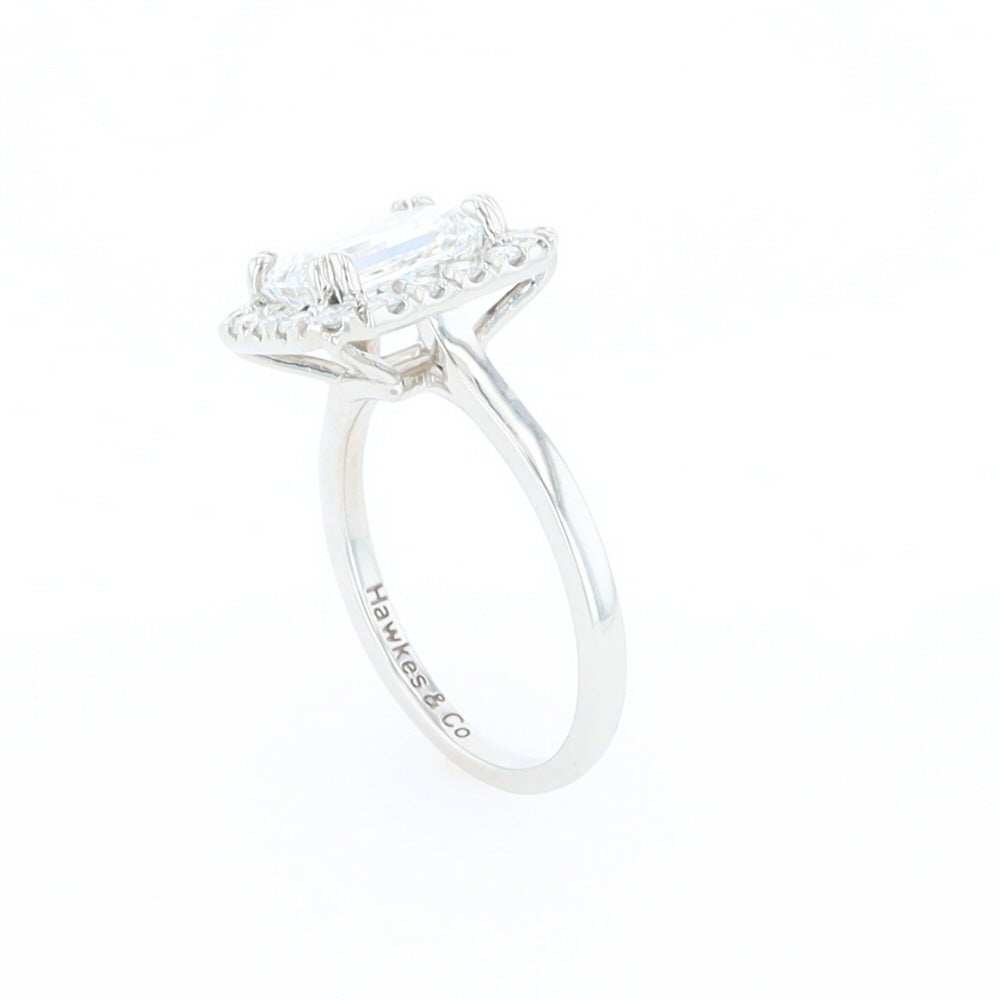 Emerald Cut Diamond Engagement Ring