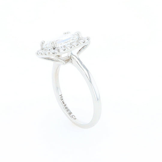 Emerald Cut Diamond Engagement Ring