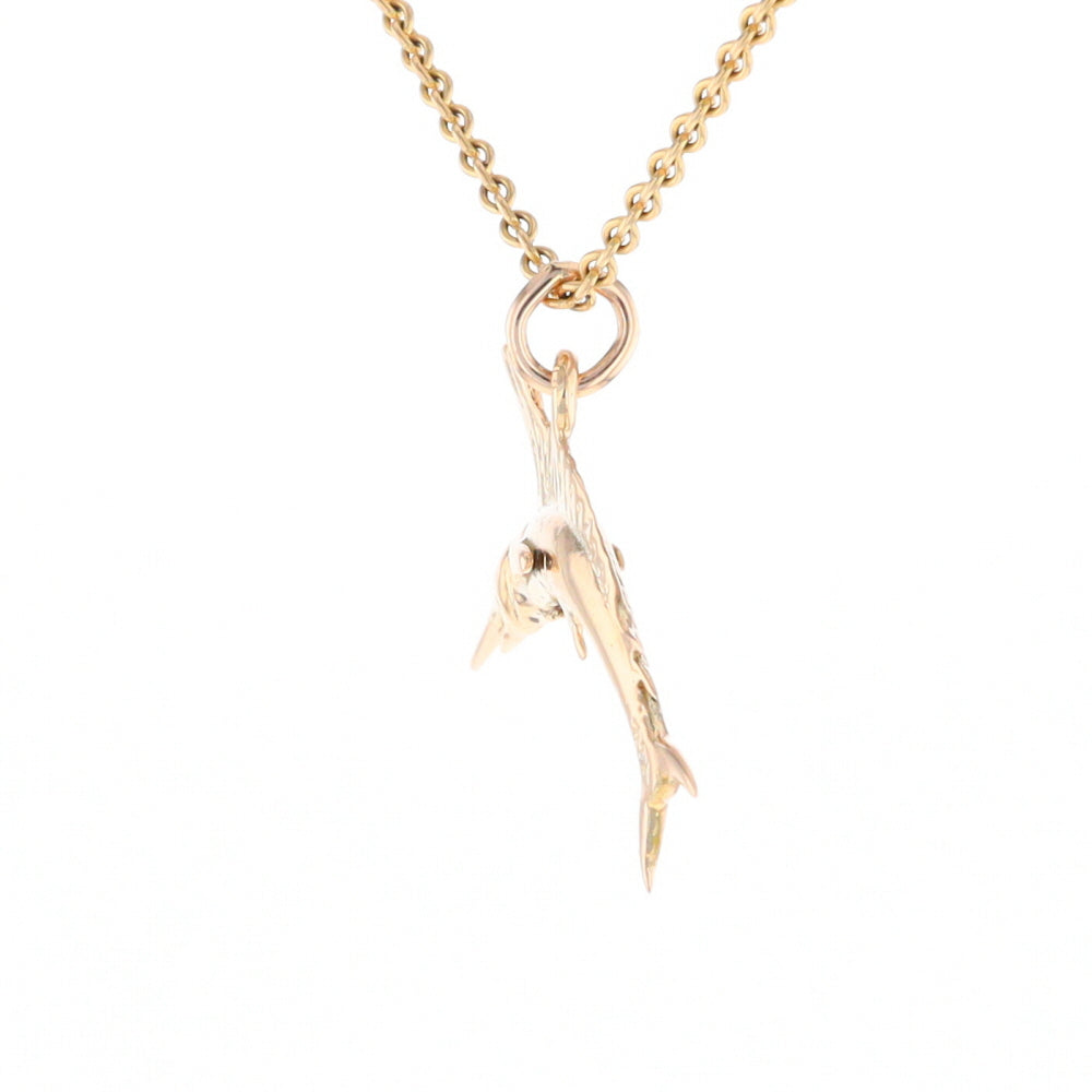 Gold Sailfish Pendant