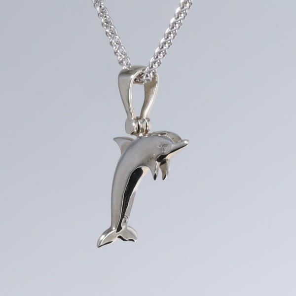 Opal Pendant Inlaid Sea Life Dolphin