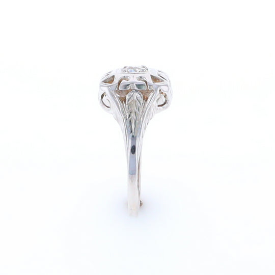 Vintage Square Top Diamond Ring